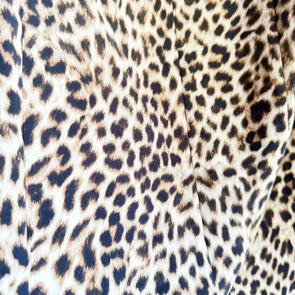 Zara Cheetah Animal Print Classic Strapless Midi Dress L - Picture 6 of 8